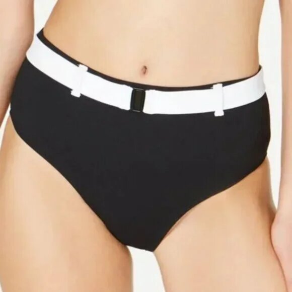Volcom "Simply Rib Retro" belted Bikini Bottoms - Picture 1 of 5